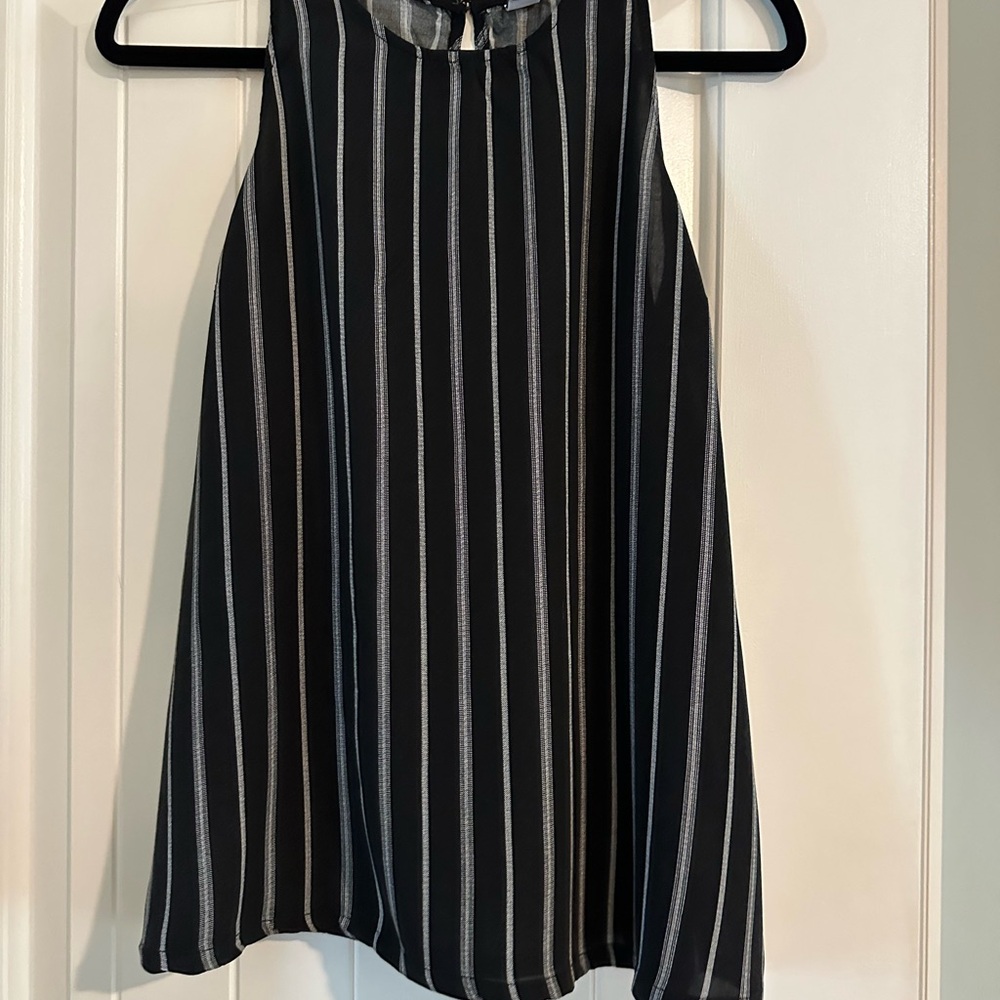 Old Navy Black and White Striped Top